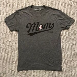 Baseballism Gray 'Mom' T-Shirt